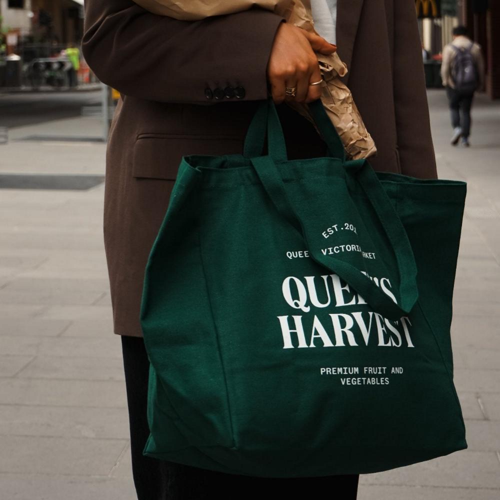 Queen's Harvest Tote Green