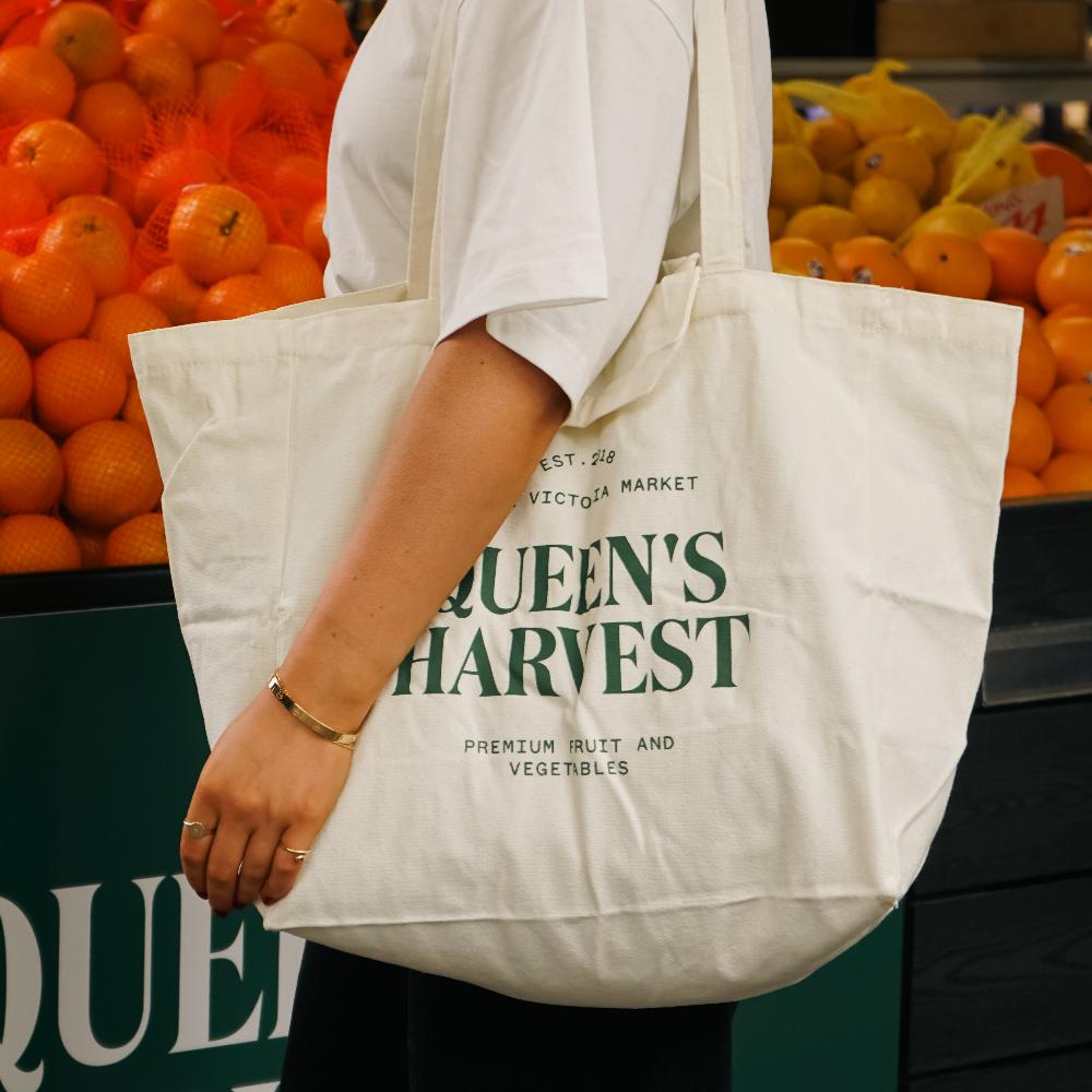 
                  
                    Queen's Harvest Tote White
                  
                