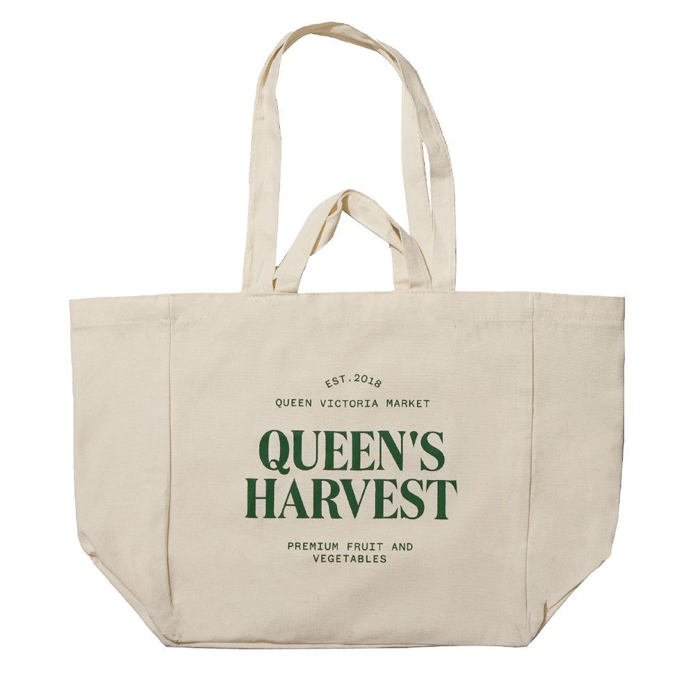 Queen's Harvest Tote White